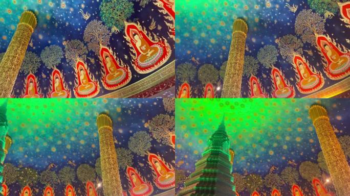 泰国曼谷独特的寺庙Wat Pak Nam Phasi Charoen
