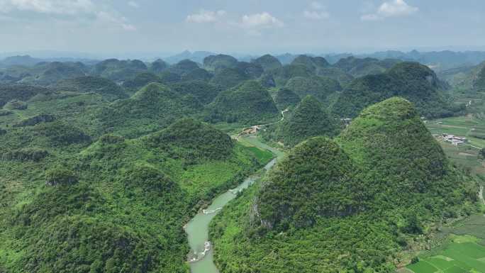 航拍安顺高荡村风光