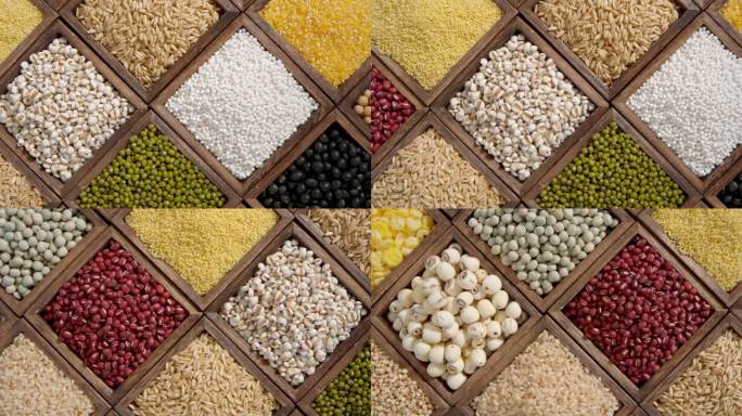 五谷杂粮八宝粥粗粮特写五谷杂粮