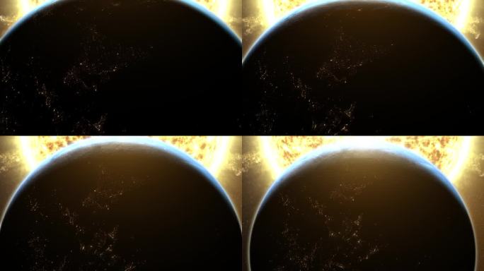 地球日食经过太阳日全食日食景观宇宙天文学
