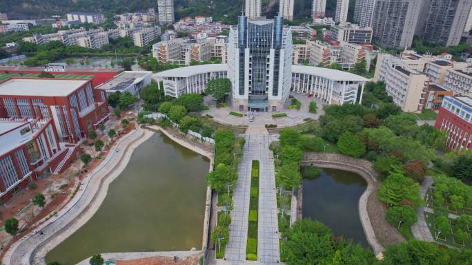 航拍厦门城市职业学院