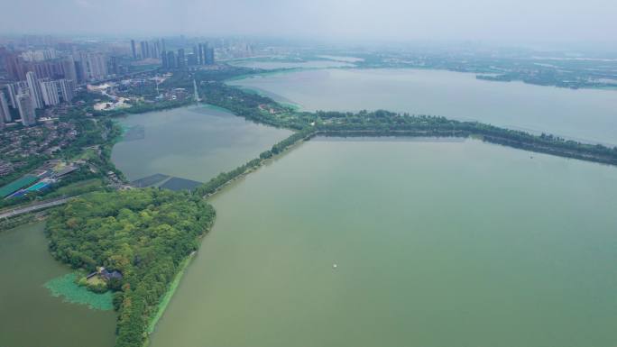 5.4K武汉东湖风景区航拍空镜