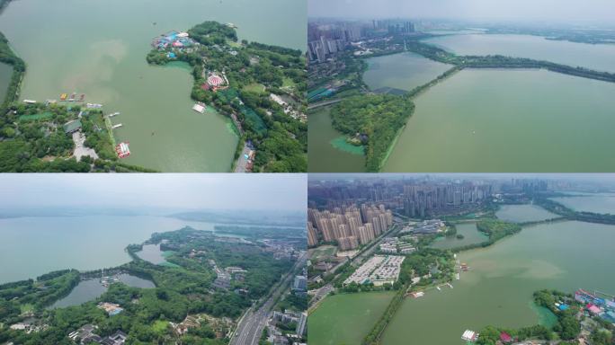 5.4K武汉东湖风景区航拍空镜