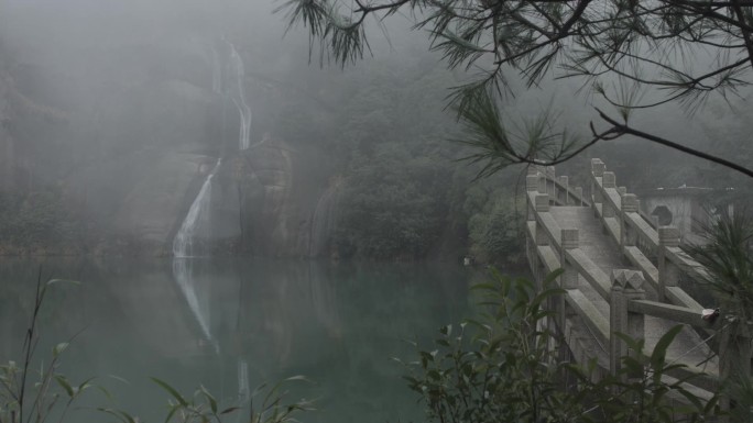 C福建太姥山水流高清实拍视频