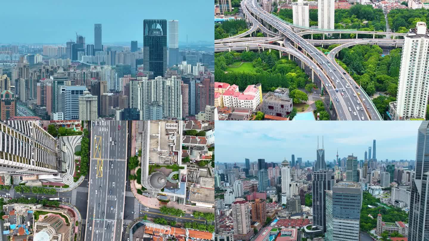 上海市黄浦区市区延安东路立交桥高架桥汽车