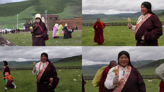 草原人家藏族妇女藏族题材