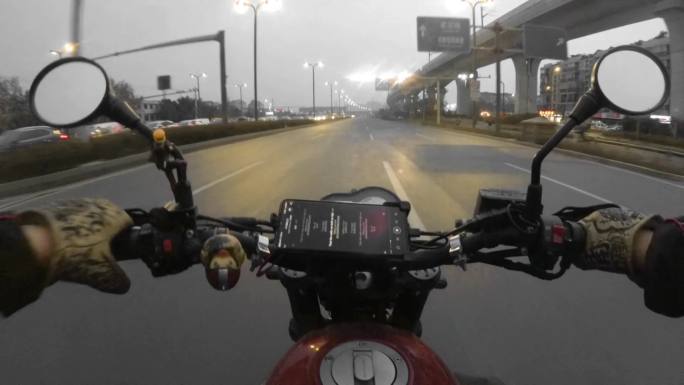 摩托骑行转场视频素材