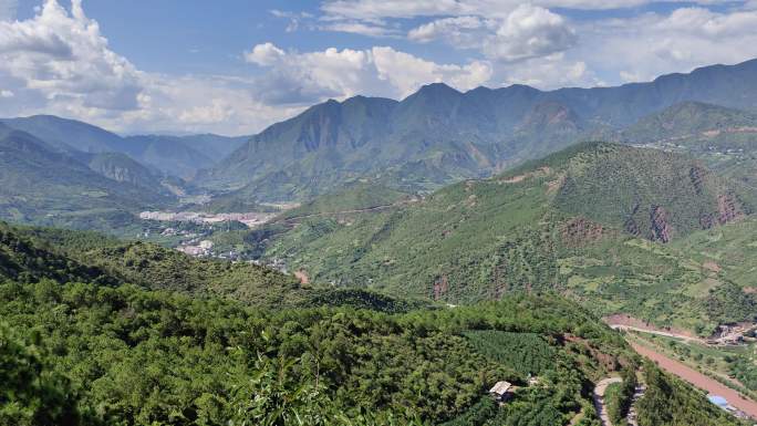 大理云龙实拍太极图云龙太极全景4K视频