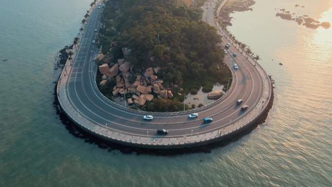 珠海城市建筑交通多镜头航拍