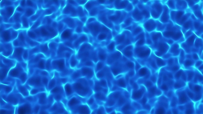 蓝色波浪水面背景。缓慢浮动的液体背景。波浪池空间创意运动设计。流动的阳光照在波浪形的表面。