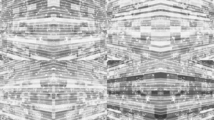 三维白色条纹盒子图案移动技术的网络空间背景