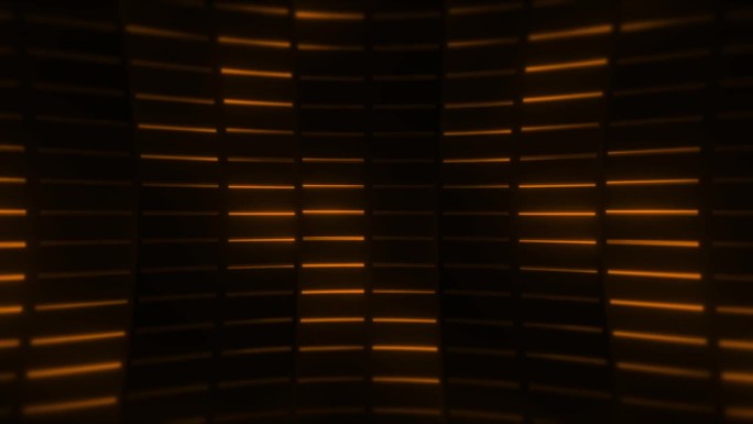 橙色均衡器霓虹灯荧光灯棒讲台舞台抽象彩色背景与明亮的霓虹灯发光的光线和发光的线条背景。循环的背景。光