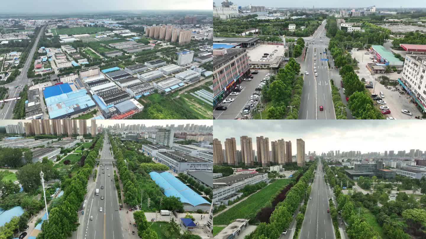 河南省许昌建安区瑞贝卡公司厂房4K航拍
