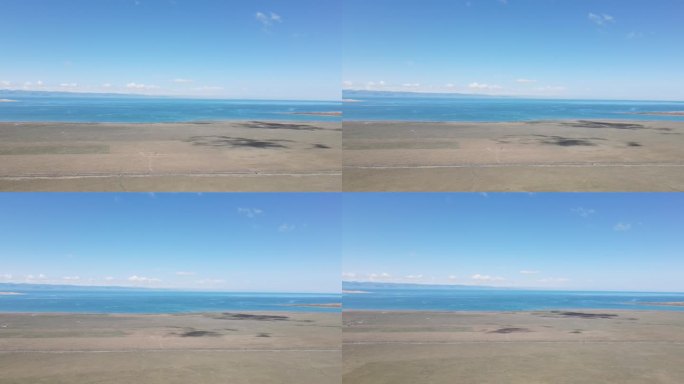 航拍青海湖  湖面拍摄航拍 无人机