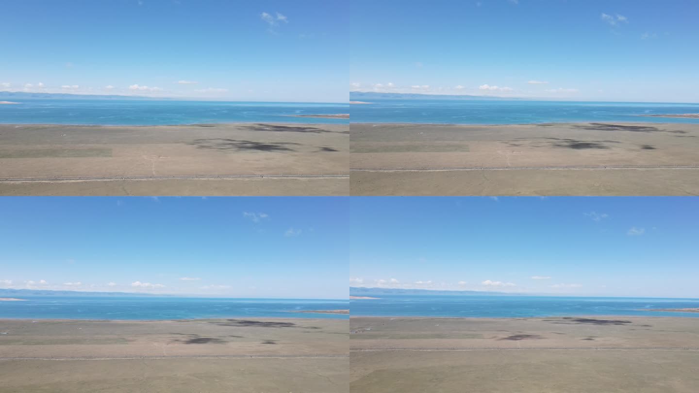 航拍青海湖  湖面拍摄航拍 无人机