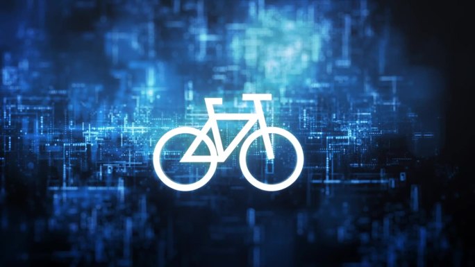 自行车图标内的数字环境