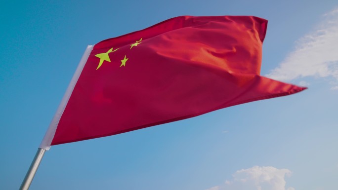 红旗旗帜飘扬