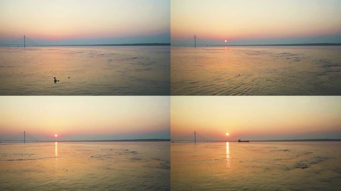 片头 长江日出  延时