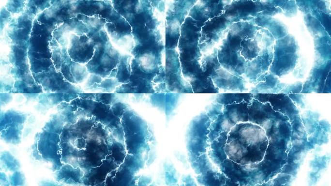 宇宙爆炸的说明性动画，以蓝色调为背景