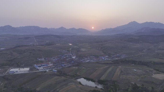 朝阳 日出 群山  山区日出 乡村日出