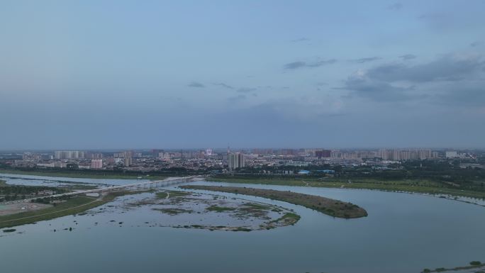 滹沱河傍晚