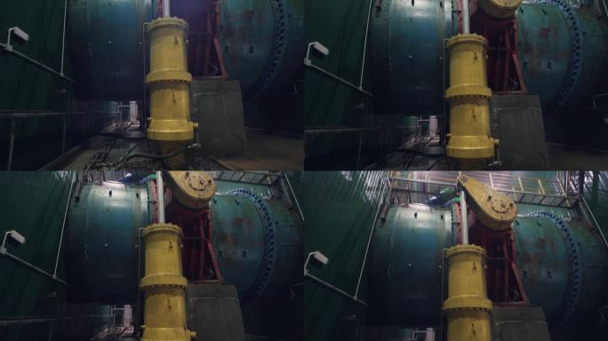 水电厂大型铁工艺管道用闸阀切断进入水轮机的水流