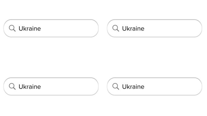 搜索栏动画白色与乌克兰文本框搜索