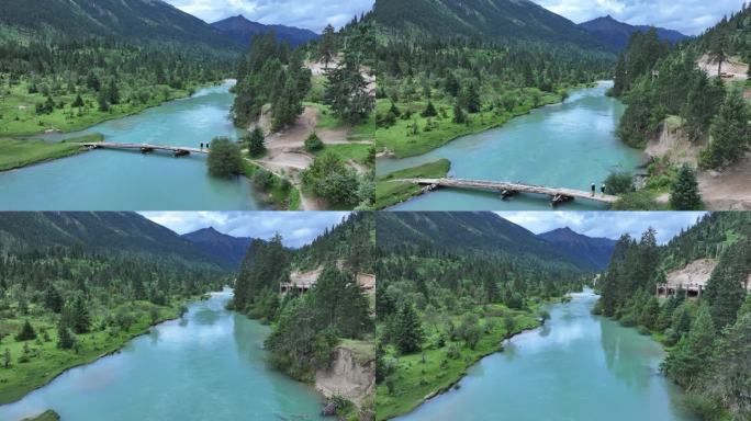 拉萨 林芝 自然风光 山谷 西藏 延时