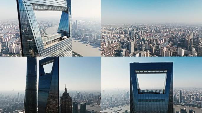上海地标环球金融中心4K航拍
