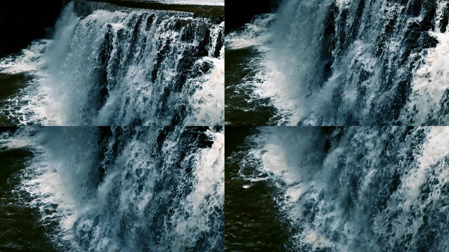 湖北利川佛宝山瀑布群落实拍素材