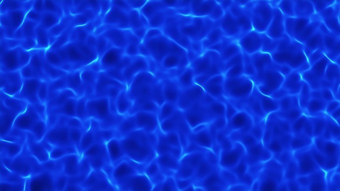 蓝色流动的阳光照射在波浪形的表面。波浪水面背景。缓慢浮动的液体背景。波浪池空间创意运动设计。