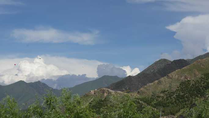 拉萨 林芝 自然风光 山谷 西藏 延时