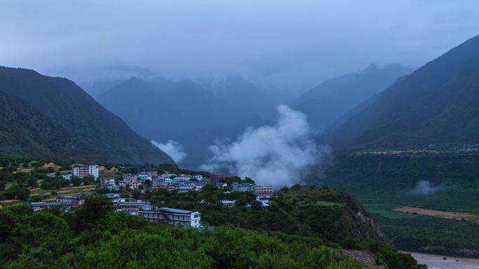 西藏索松村延时