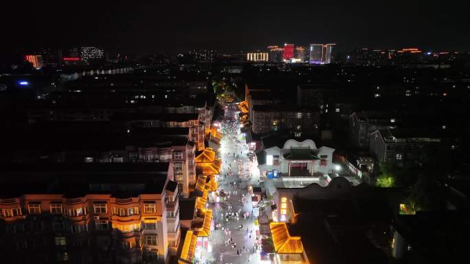 许昌曹魏古城夜景4K航拍