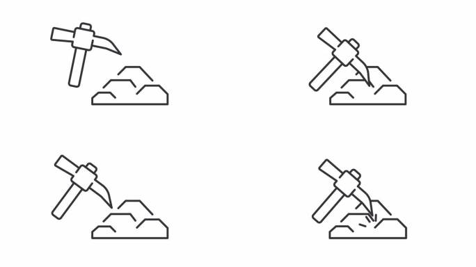 采矿图标动画