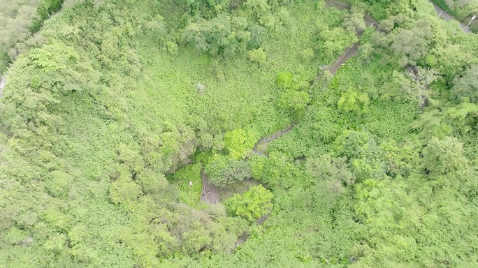 海南火山口地质公园航拍01