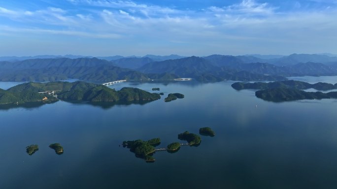 原创4K杭州千岛湖空镜