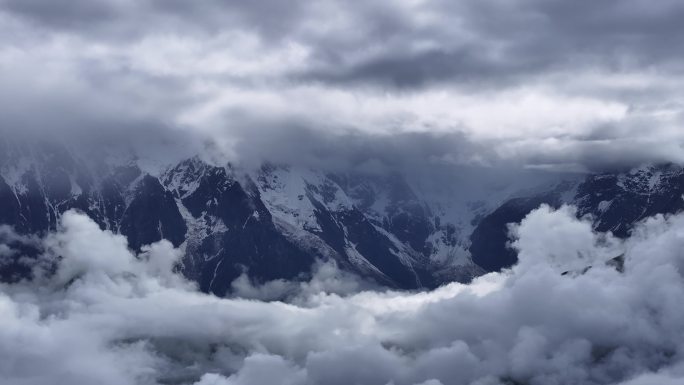 米拉山 思金拉措 航拍 湖 西藏 林芝