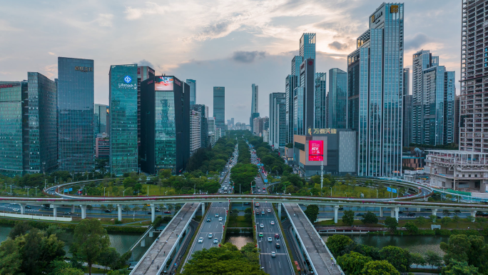 深圳南山科技园航拍延时