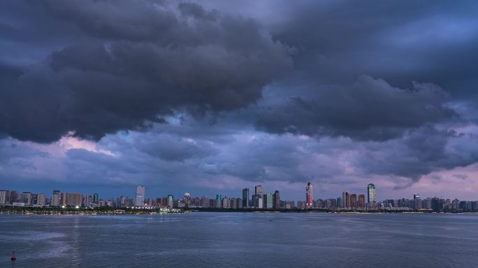 海口湾夜色-延时