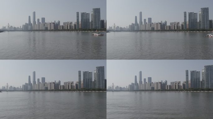 广州珠江边城市全景