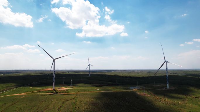 内蒙古 工业发电 清洁能源 风车 风电