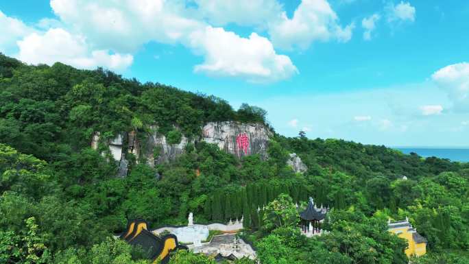 4K 航拍 苏州 三山岛 三峰寺