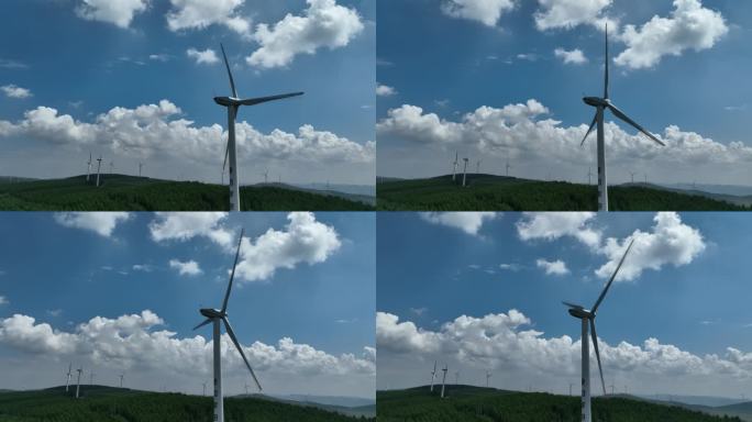 新能源风车转动