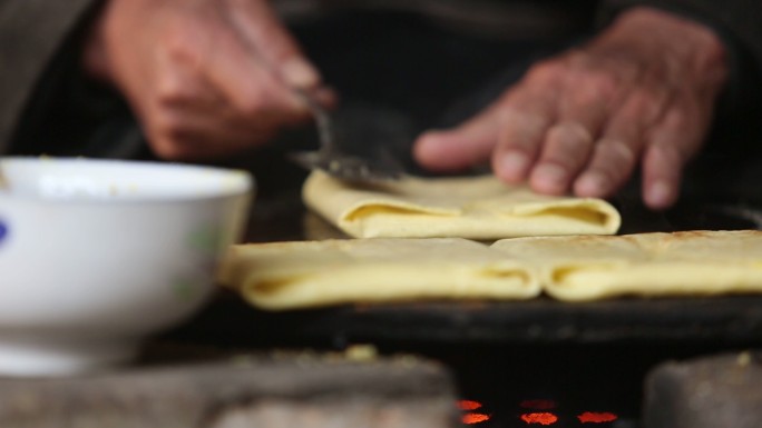 制作扎卷 烙饼