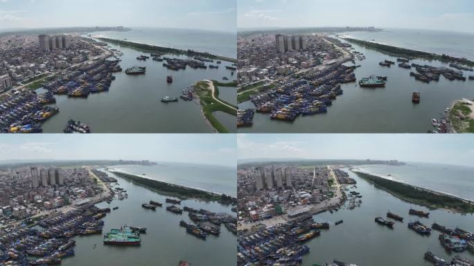 广东开渔节，渔船捕捞，千帆竞发
