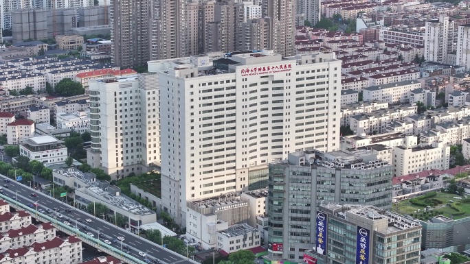 4K-Log-航拍上海市第十人民医院