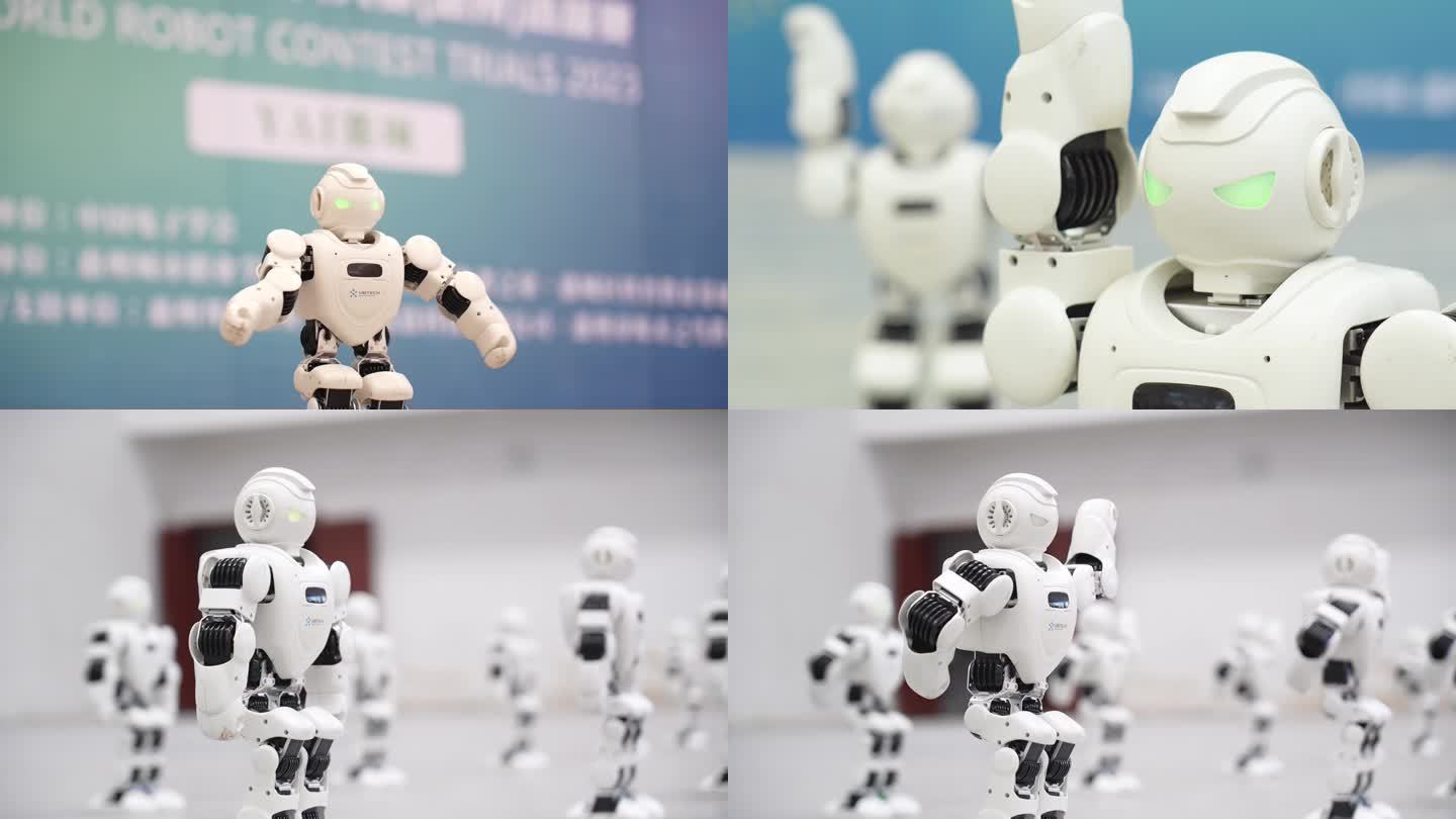 【4K】AI机器人跳舞表演编程