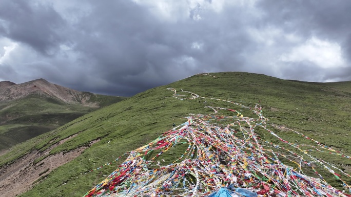 米拉山 思金拉措 航拍 湖 西藏 林芝