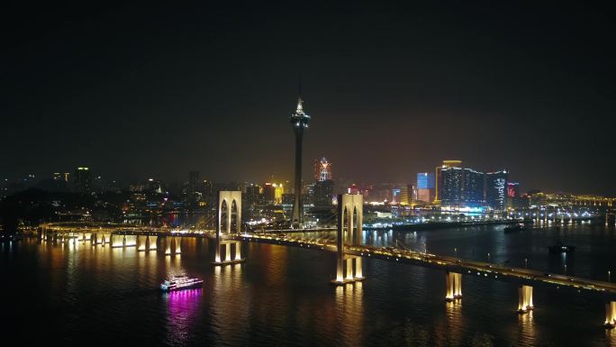 澳门大桥夜景